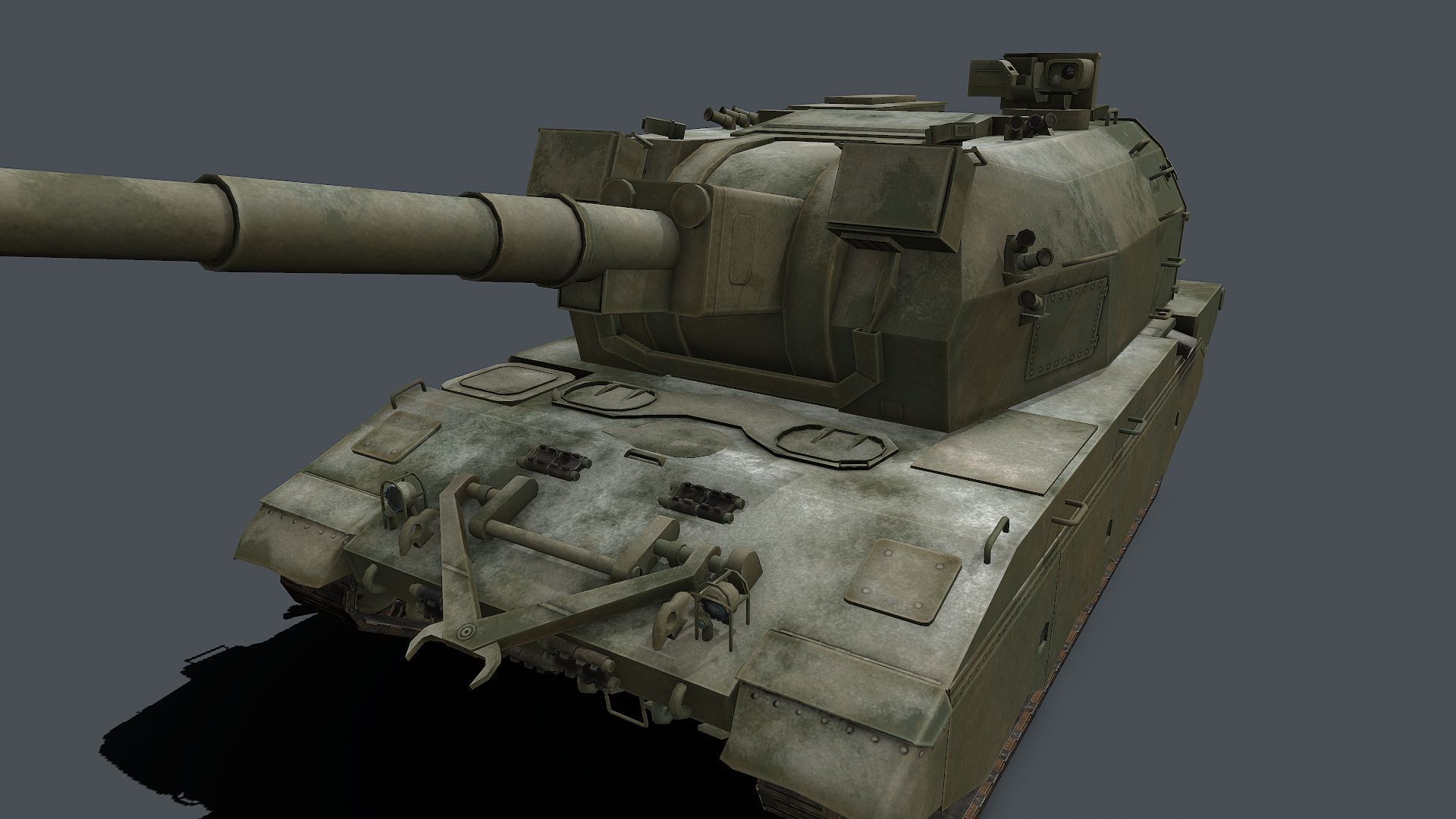 Koalitsiya-SV  2S35  Low-poly 3D model_17