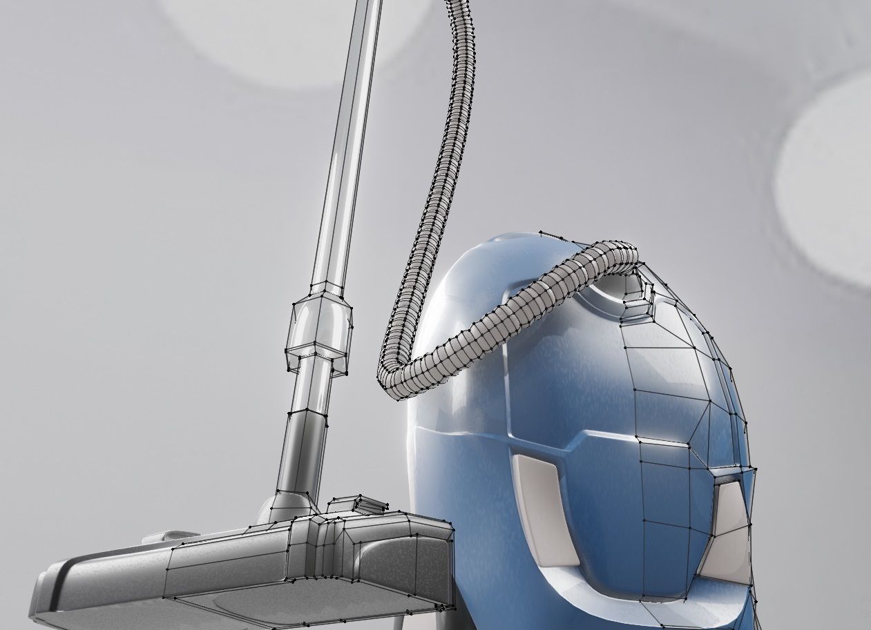 vacuum cleaner 3d model Low-poly 3D model_13