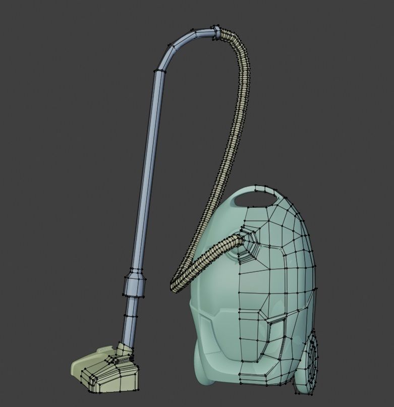 vacuum cleaner 3d model Low-poly 3D model_5