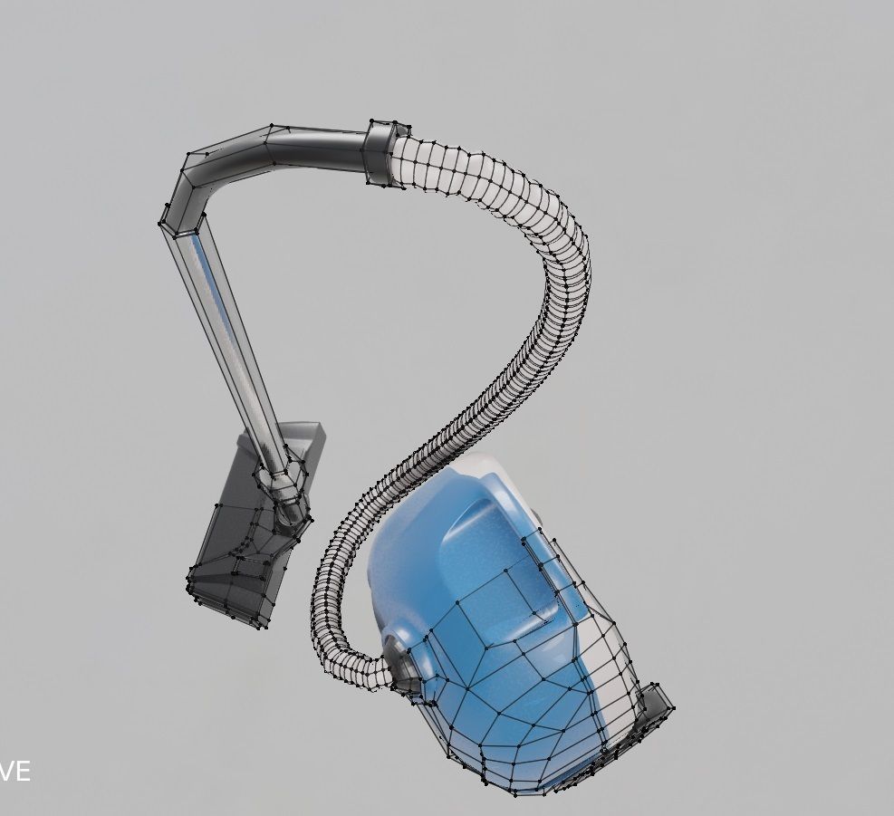 vacuum cleaner 3d model Low-poly 3D model_1
