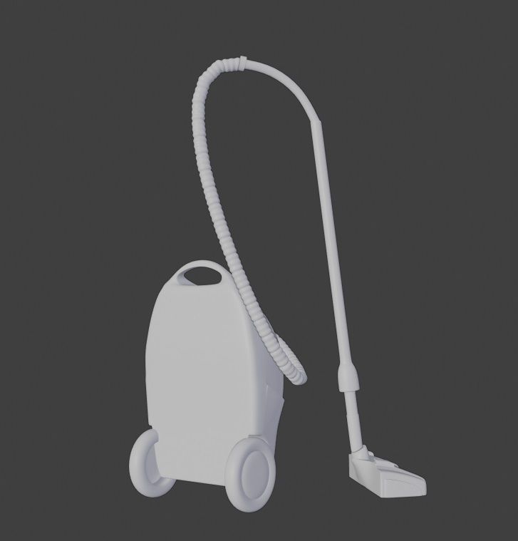 vacuum cleaner 3d model Low-poly 3D model_3