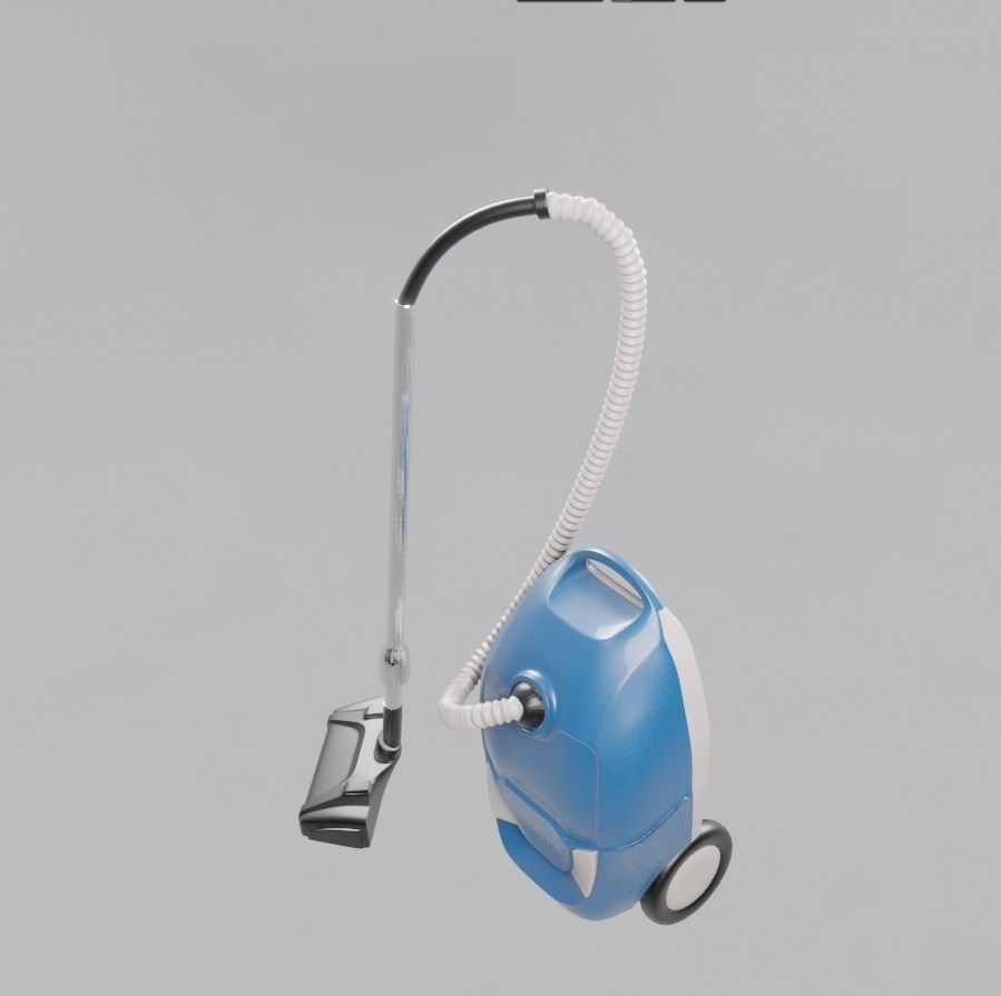 vacuum cleaner 3d model Low-poly 3D model_11
