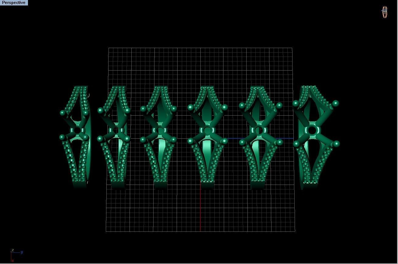 huge solitaire ring series  3D print model_8