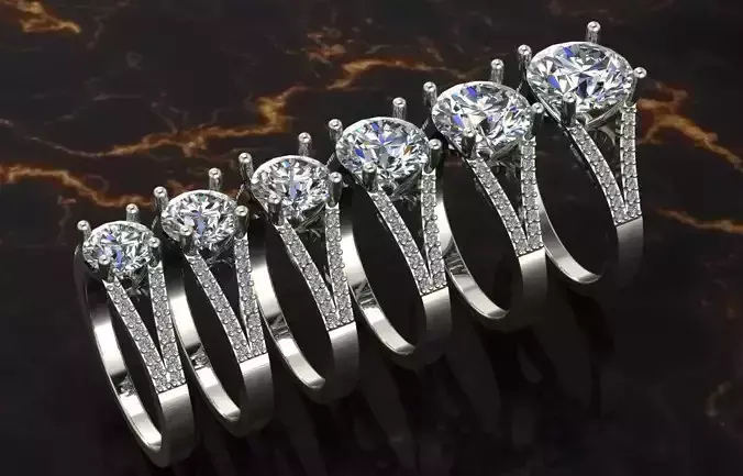 huge solitaire ring series 