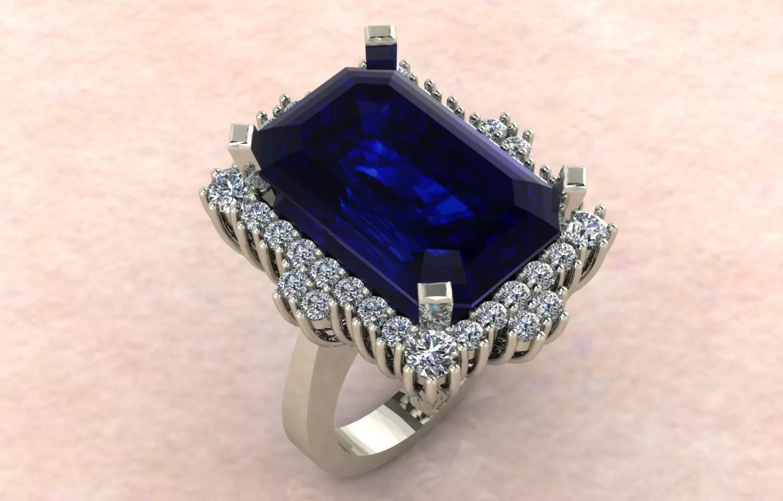 emerald ring entourage 3D print model_0