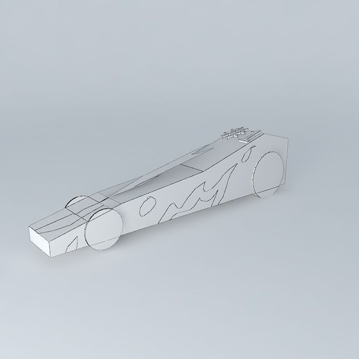 flaming derdy car Free 3D model_4