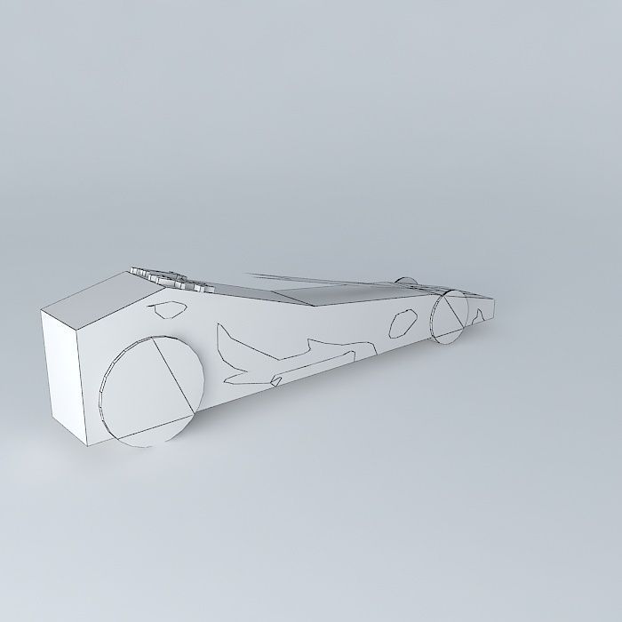 flaming derdy car Free 3D model_3