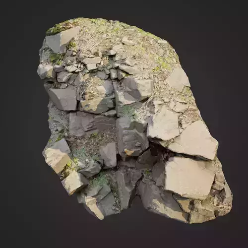 3d scanned cliff face L