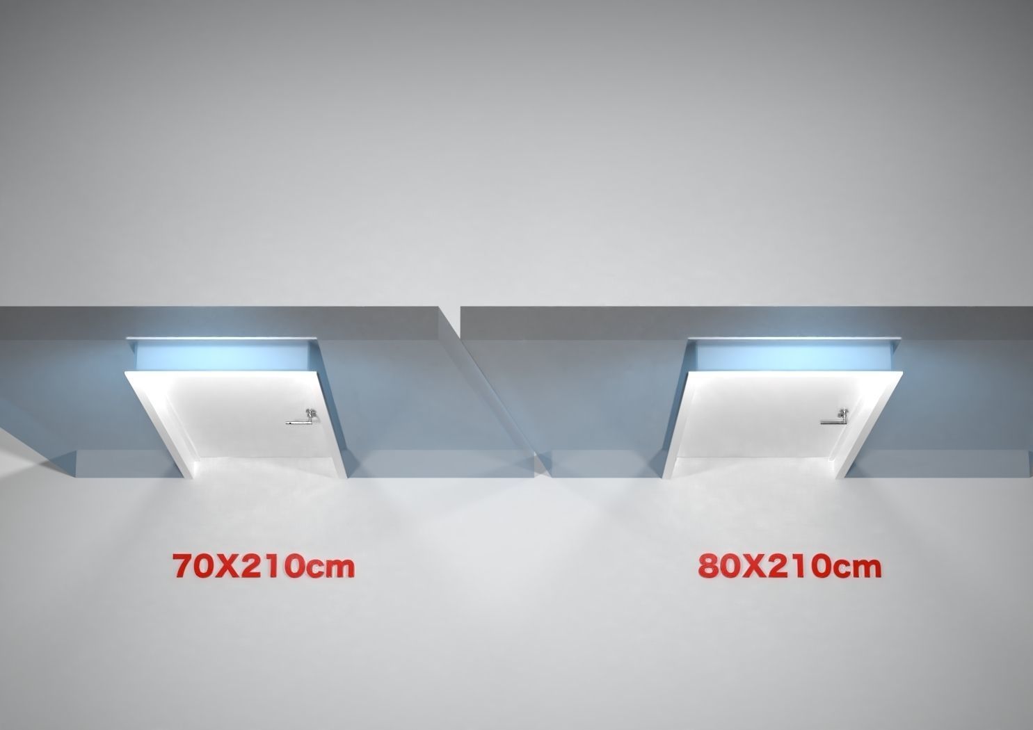 Door with handle Free low-poly 3D model_6