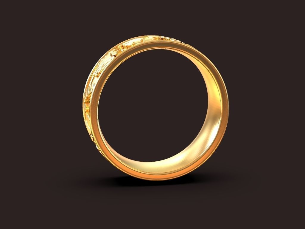 Christmas symbols ring Tymoshchuk Hanna jewelry design 3D print model_5