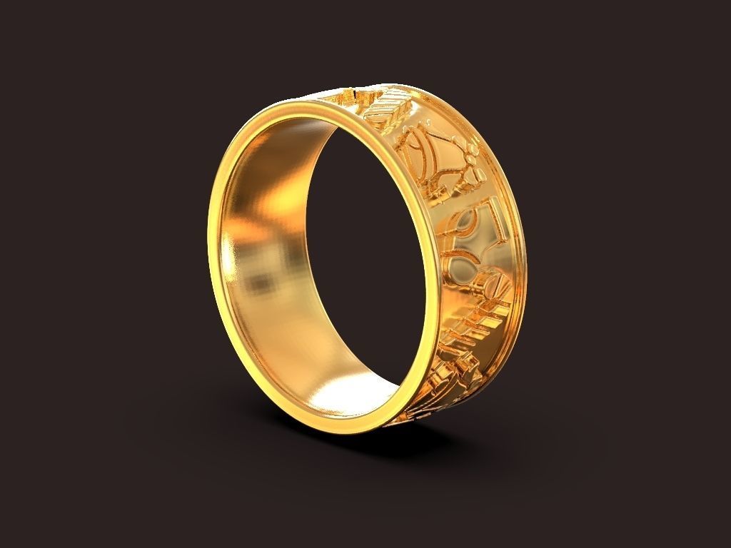 Christmas symbols ring Tymoshchuk Hanna jewelry design 3D print model_2