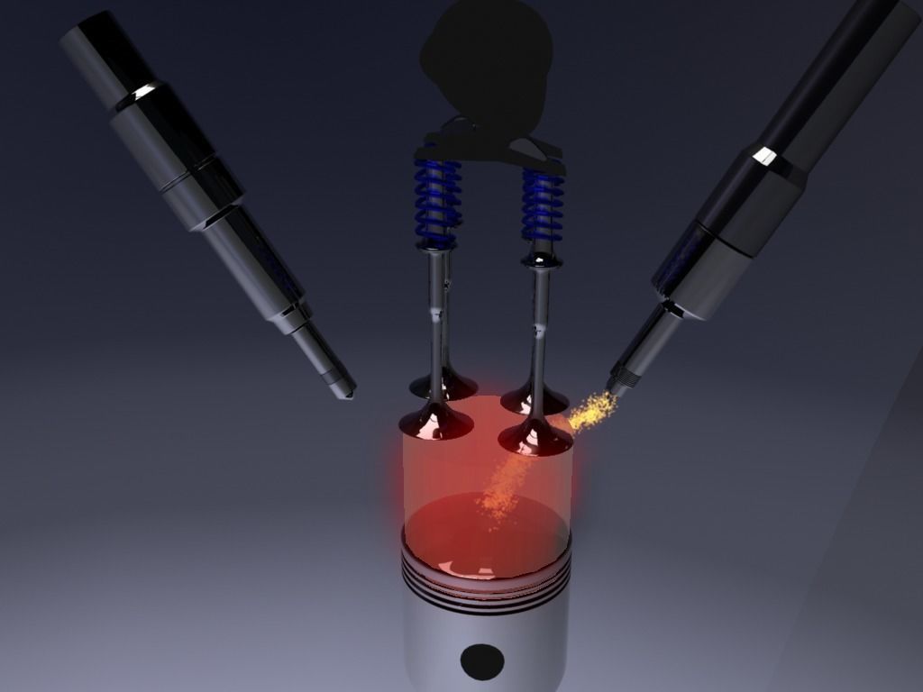 Internal-combustion engine Engine Inline Four-Cylinder 3D model_12