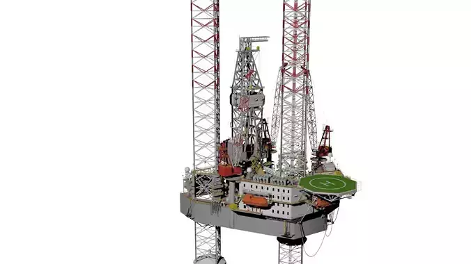 Jack up rig 3D model