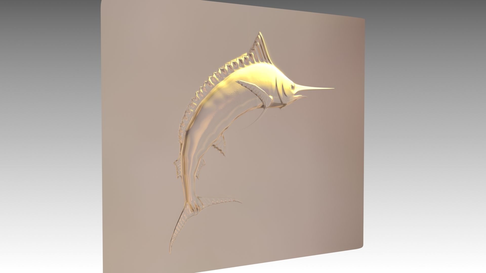 Blue Marlin Print Model 3D print model_1