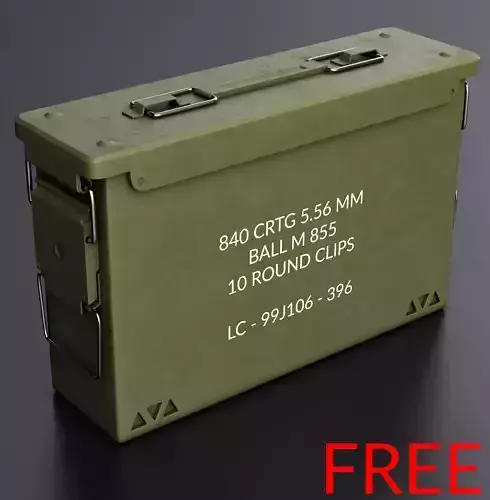 FREE Ammo crate Free 3D model