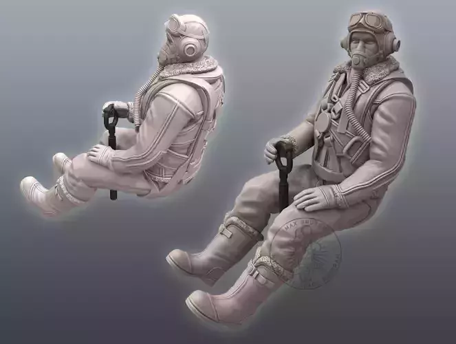 Spitfire Pilot 3D print model