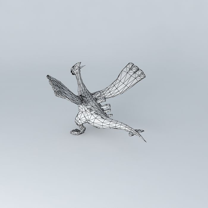 Glass Lugia Free 3D model_4