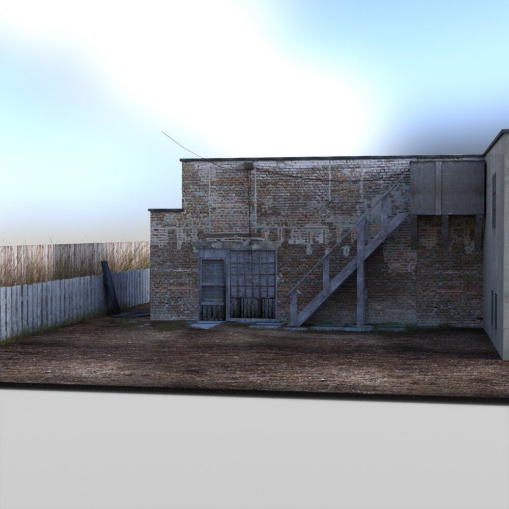 Backyard Building 3D model_9