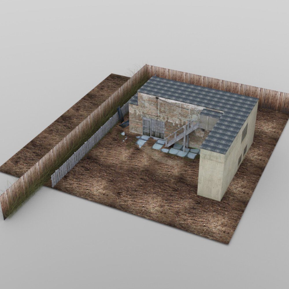 Backyard Building 3D model_7