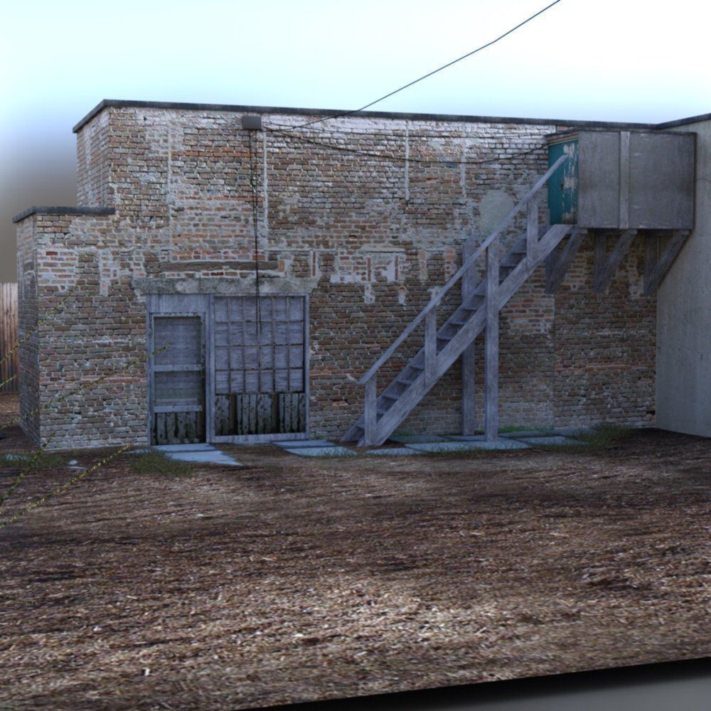 Backyard Building 3D model_11