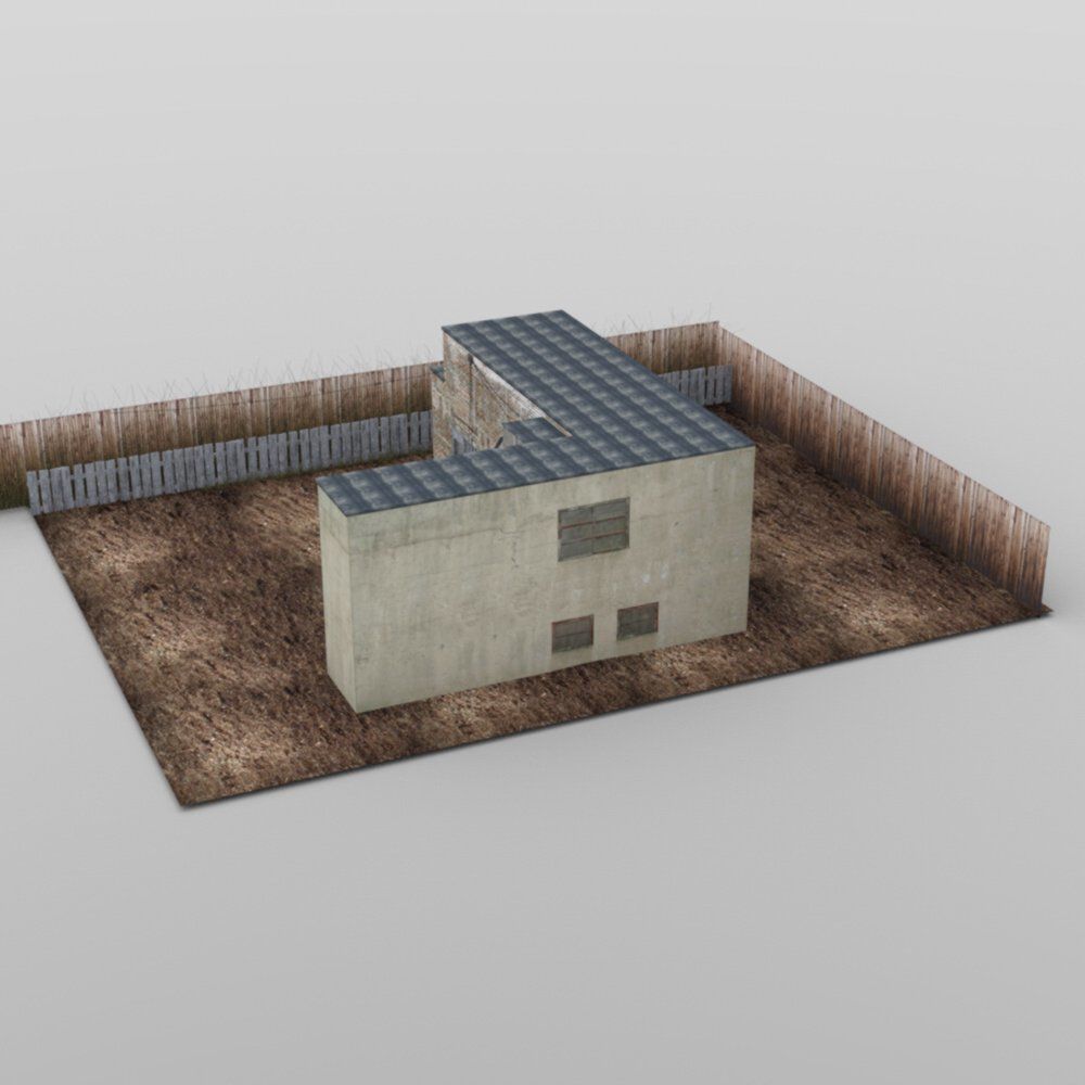 Backyard Building 3D model_8