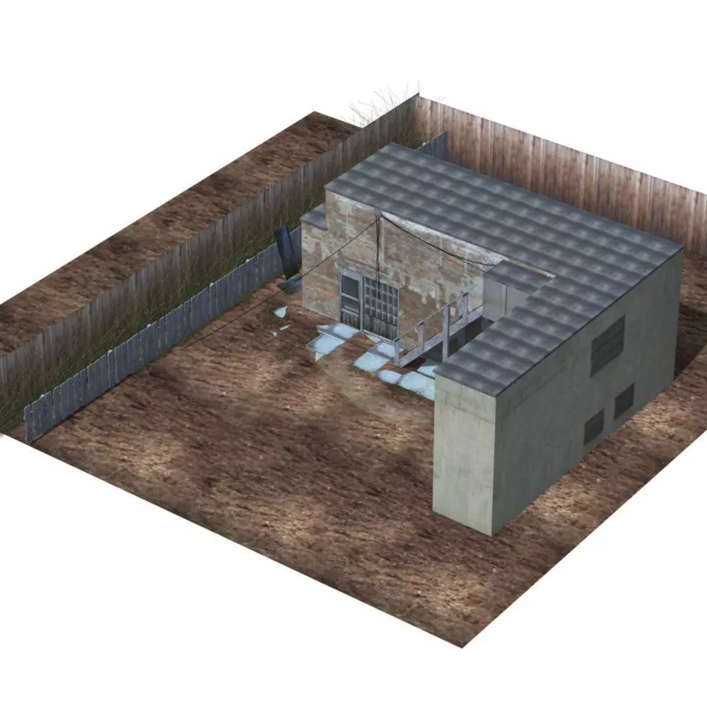 Backyard Building 3D model_0