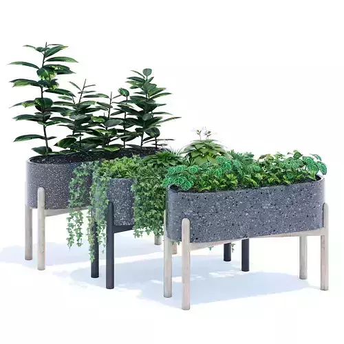Hakuun three planters for garden