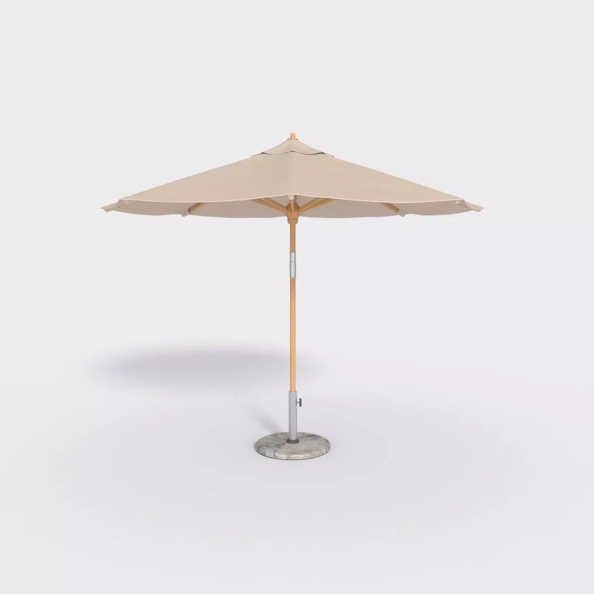 Patio Umbrella - Parasol 4 Low-poly 3D model_0