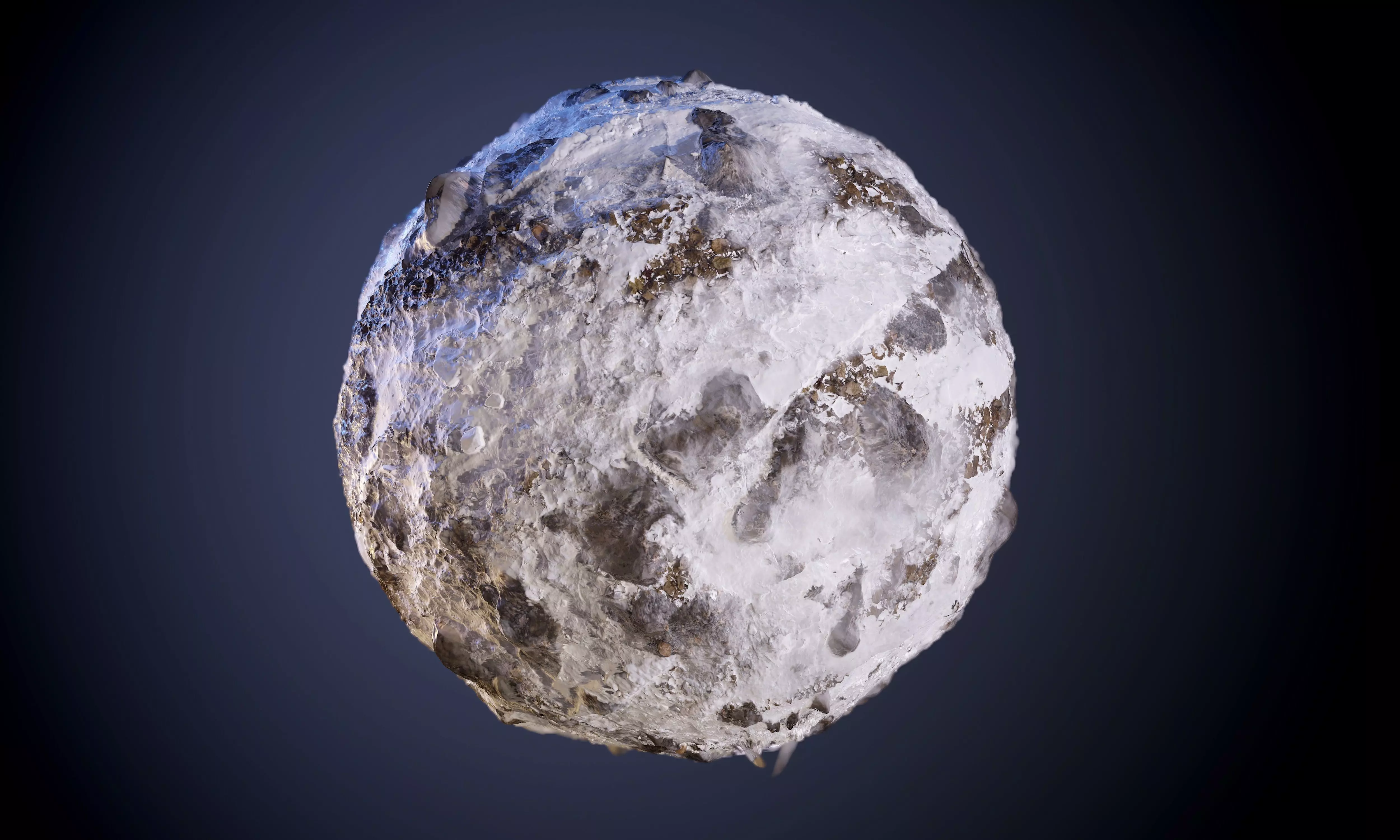 Ground Rock Snow Seamless PBR Texture Texture_0