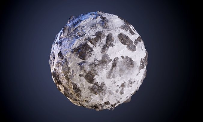 Ground Snow Cliff Seamless PBR Texture Texture