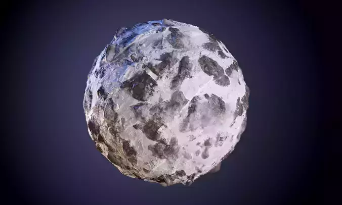 Ground Snow Cliff Seamless PBR Texture Texture