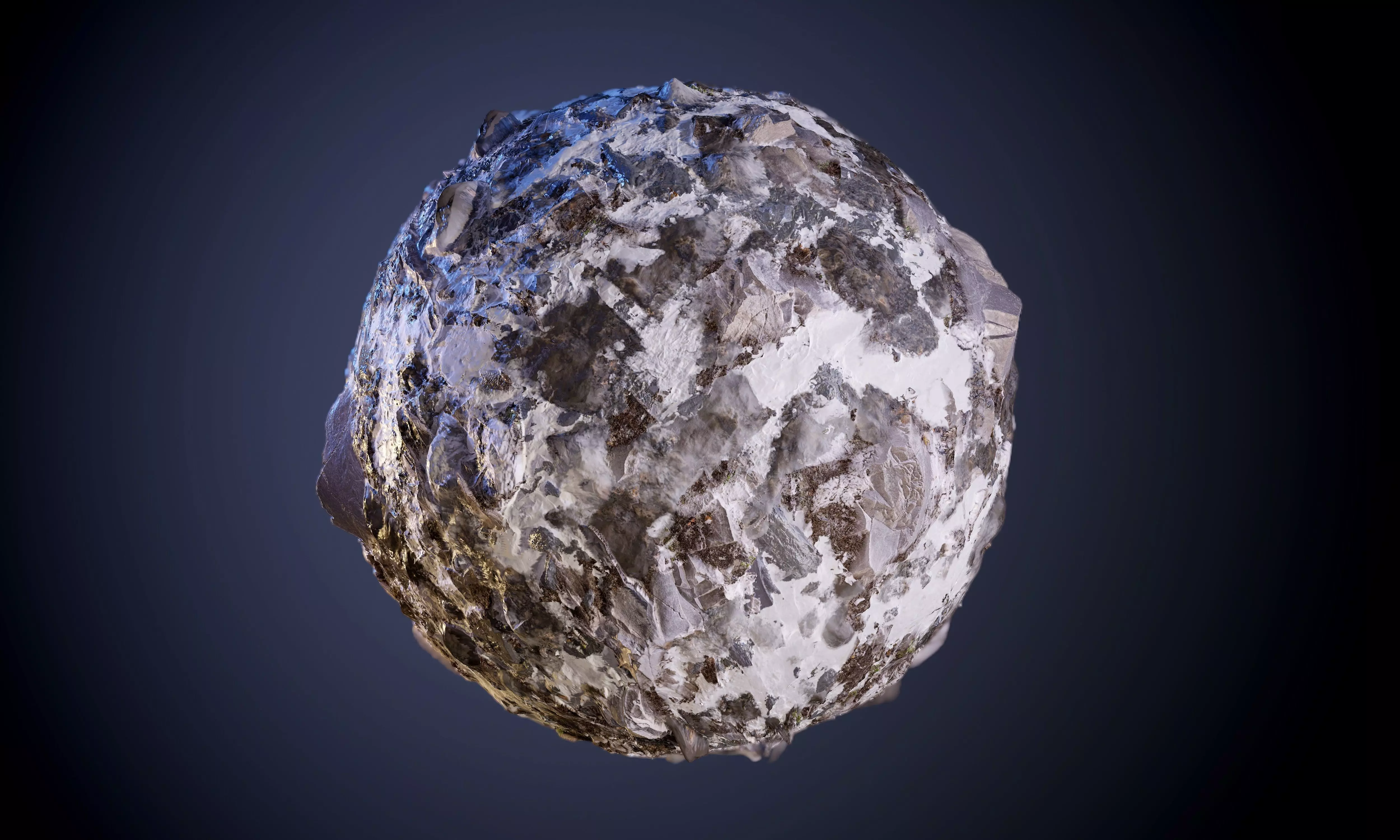 Ground Snow Mountain Seamless PBR Texture Texture_0