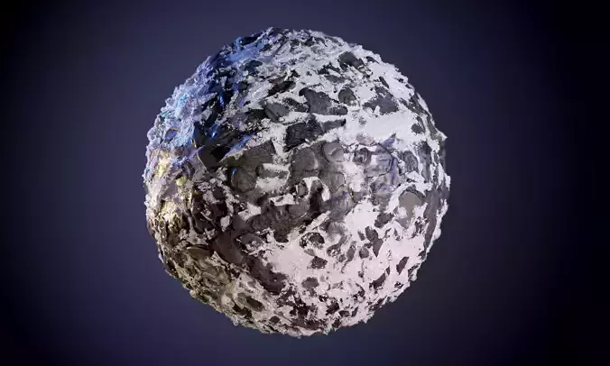 Snow Environment Seamless PBR Texture