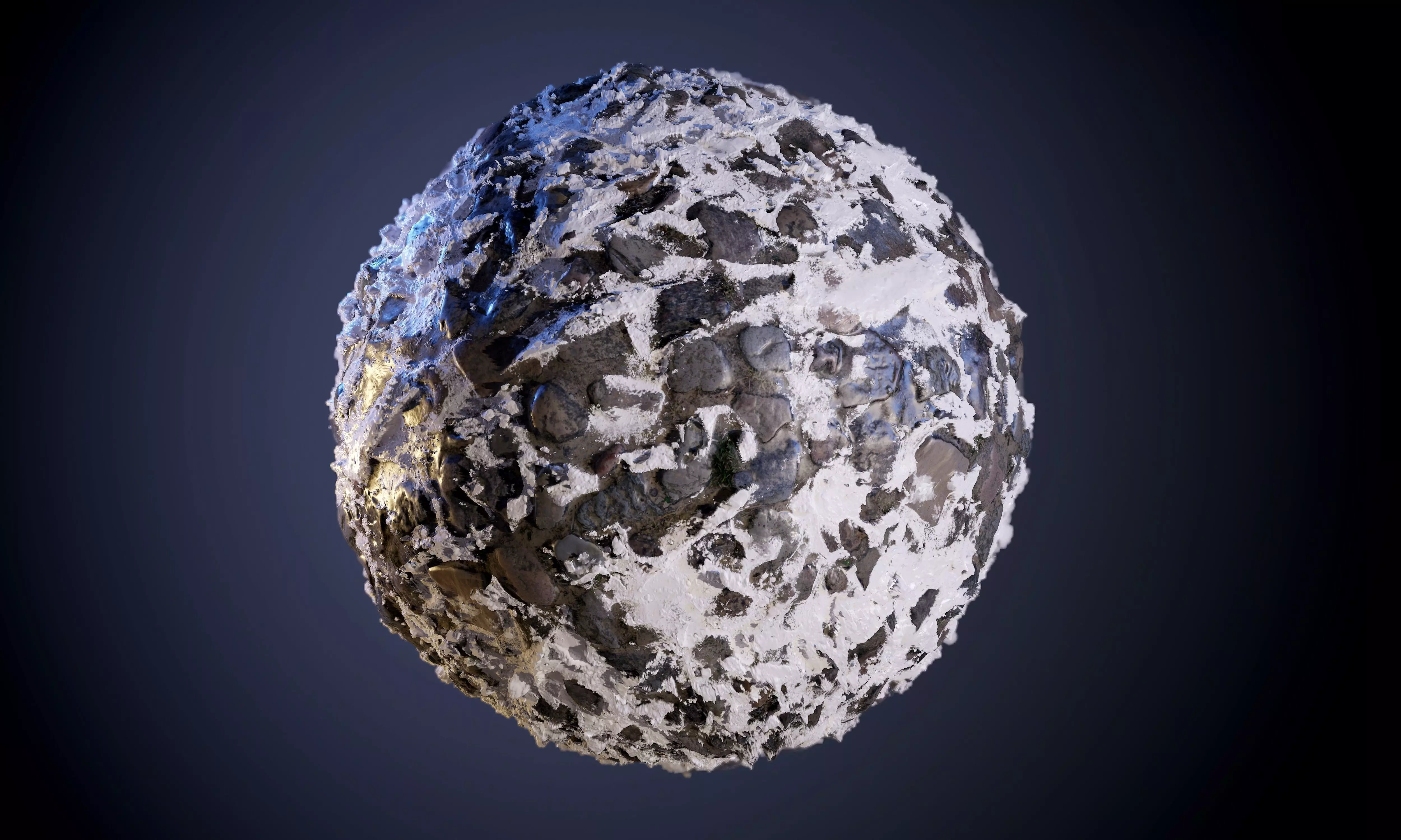 Snow Environment Seamless PBR Texture Texture_0