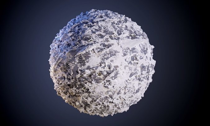 Rock Snow Ground Seamless PBR Texture Texture