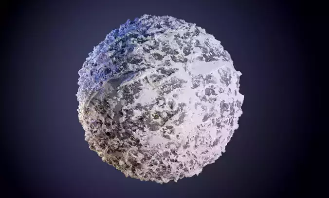 Rock Snow Ground Seamless PBR Texture