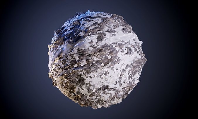 Snow Rock Cliff Seamless PBR Texture Texture