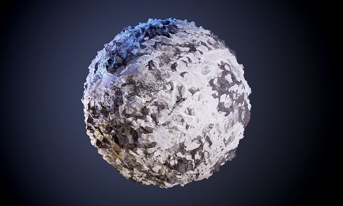 Ground Snow Stone Seamless PBR Texture Texture