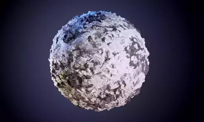 Ground Snow Stone Seamless PBR Texture