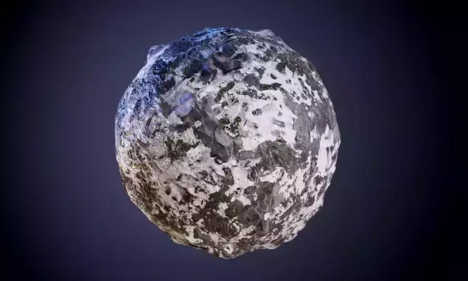 Rock Snow Stone Seamless PBR Texture
