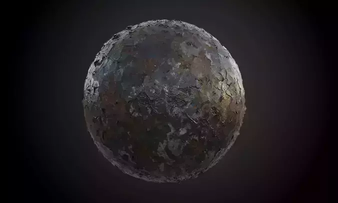 Metal Rusted Painted Seamless PBR Texture Texture