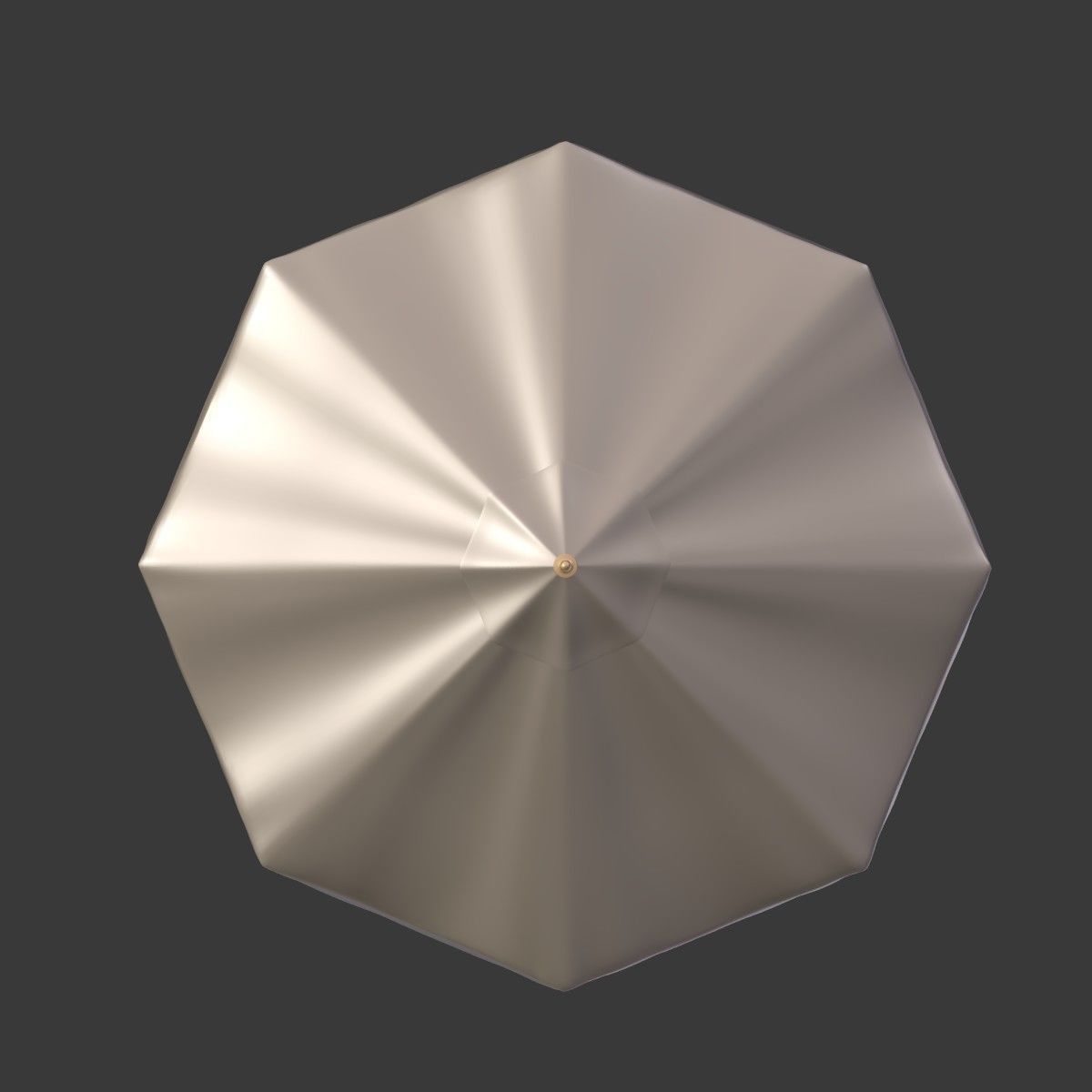 Patio Umbrella - Parasol Low-poly 3D model_14