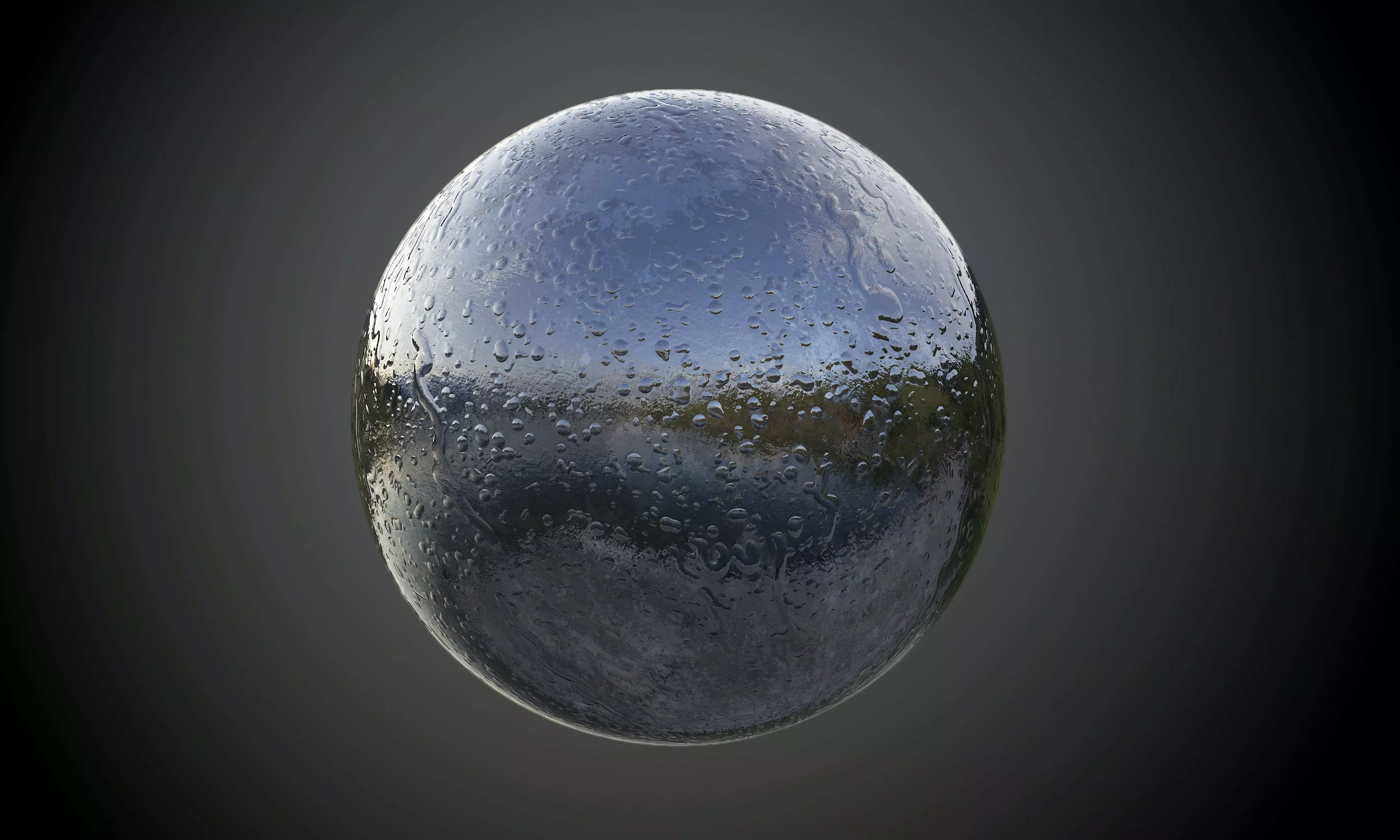 Metal Rain Drops Wet Seamless PBR Texture Texture
