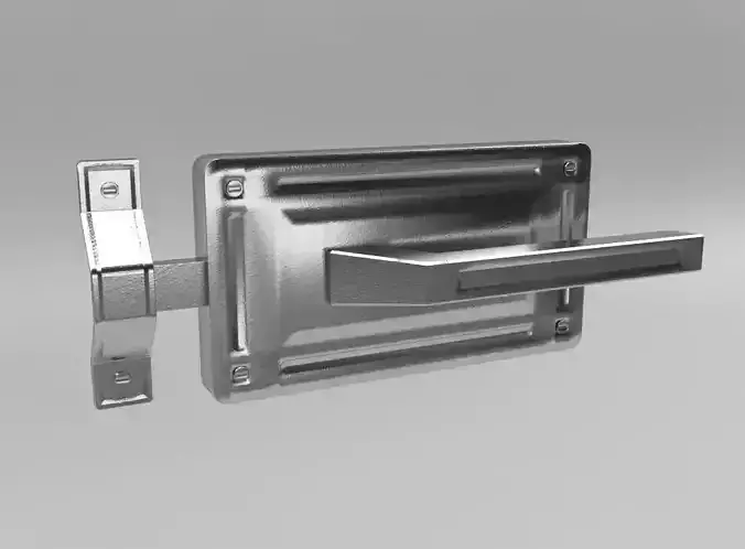 Steel door lock