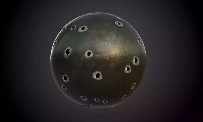 Metal Army Green Seamless PBR Texture