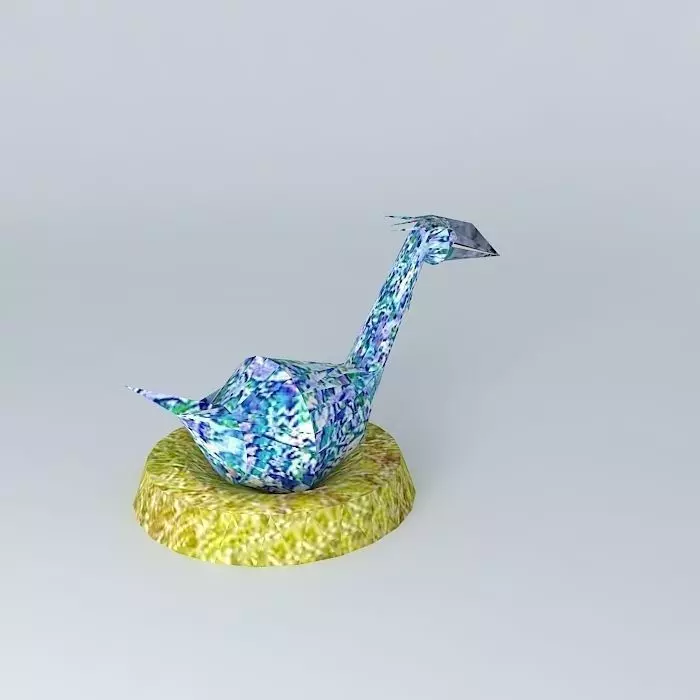 Large rainbow bird Free 3D model