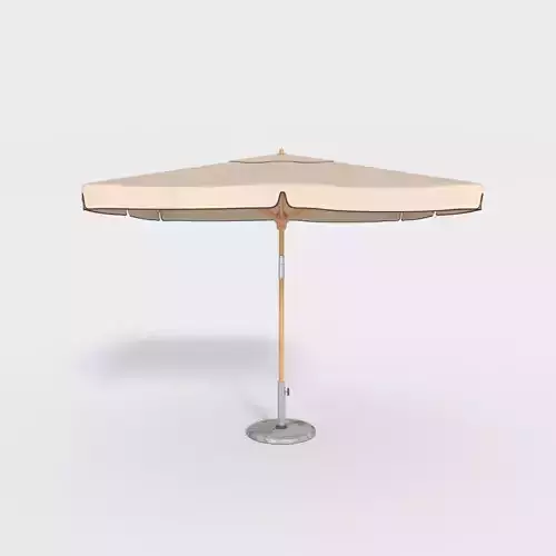 Umbrella Patio Parasol 6 Low-poly 3D model