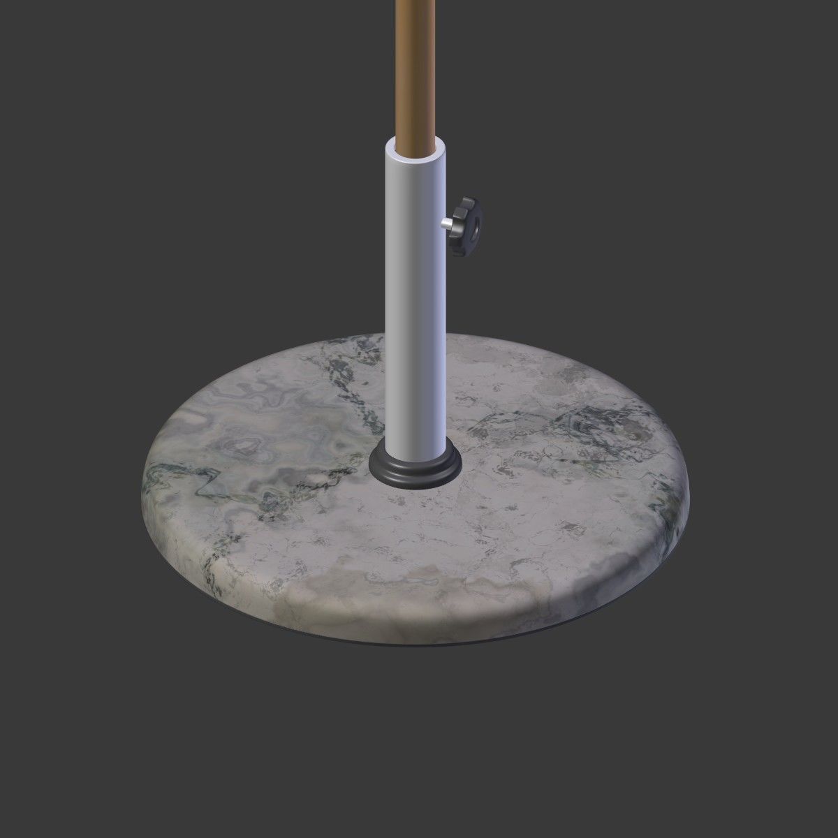 Umbrella Patio Parasol 6 Low-poly 3D model_18