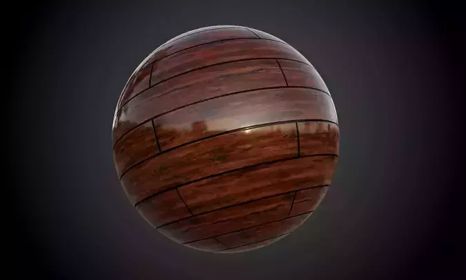 Wood Floor Planks Seamless PBR Texture Texture
