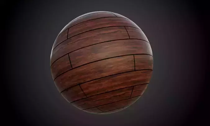 Wood Floor Planks Seamless PBR Texture